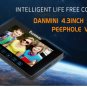Danmini YB-43HD-MT 4.3 inch Screen 3.0MP Security Camera Peephole Viewer Door Bell (Black)