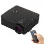 80 lumens 1080P HD Multimedia Mini Portable LED Projector (Black)