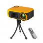A2000 Mini Portable Projector 800 Lumen Supports 1080P LCD 50000 Hours Lamp Life (Orange)