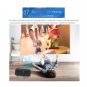 A2000 Mini Portable Projector 800 Lumen Supports 1080P LCD 50000 Hours Lamp Life (White)