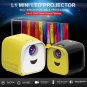 L1 Children Projector Mini LED Portable Home Speaker Projector, UK Plug (Black)