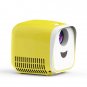 L1 Children Projector Mini LED Portable Home Speaker Projector, UK Plug (Yellow)
