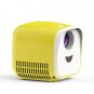 L1 Children Projector Mini LED Portable Home Speaker Projector, EU Plug (Yellow)