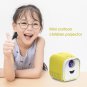 L1 Children Projector Mini LED Portable Home Speaker Projector, US Plug (Yellow)