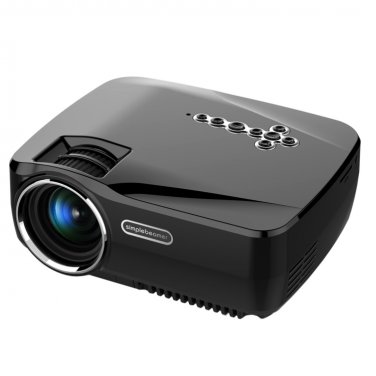 Simplebeamer GP70UP Micro Wireless Projector 1200 lumens Android 4.4 HD Home Theater (Black)