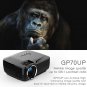 Simplebeamer GP70UP Micro Wireless Projector 1200 lumens Android 4.4 HD Home Theater (Black)