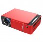 T6 2000ANSI Lumens Mini Portable HD Theater Projector (Red)