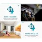 RD-805 Android WiFi LED Projector 800LM 800x480 Home Theater (White)