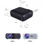 UHAPPY U80 Plus LCD 1500 Lumens Home Theater HD 1080P Mini Projector (White)