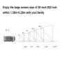UHAPPY U76 Single LCD Panel 1080P LED HD Mini Projector (Grey)