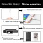 S1 Mobile Phone Wired Same Screen Projector 850x480 DLP Mini HD Handheld Projector, US Plug
