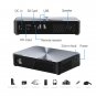 AUN J10 0.33 inch DMD Panel Display 700 ANSI Lumens 1920x1080P Full HD Smart Projector (Black)