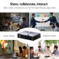 AUN J10 0.33 inch DMD Panel Display 700 ANSI Lumens 1920x1080P Full HD Smart Projector (Black)