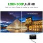 AUN H1 0.45 inch DMD Panel Display 1300 ANSI Lumens 1280x800P Full HD Smart Projector (Black)