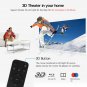 AUN H1 0.45 inch DMD Panel Display 1300 ANSI Lumens 1280x800P Full HD Smart Projector (Black)
