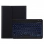 AYM12D For iPad 10.2 2019/Air 10.5 inch/Pro 10.5 inch Round Key Bluetooth Keyboard (Black)