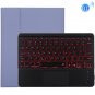 TG-102BCS Detachable Bluetooth Black Keyboard Case for iPad 10.2 inch / iPad Air (2019) (Purple)