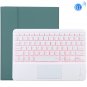 TG-102BCS Detachable Bluetooth White Keyboard Case for iPad 10.2 inch / iPad Air (2019) (Dark Green)