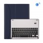 For iPad Pro 10.5 inch Detachable Aluminum Alloy Bluetooth Keyboard + Lambskin Case (Dark Blue)