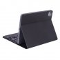X-11BCS Skin Plain Texture Bluetooth Keyboard Case for iPad Pro 11 inch 2020 / 2018 (Black)
