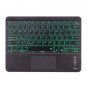 X-11BCS Skin Plain Texture Bluetooth Keyboard Case for iPad Pro 11 inch 2020 / 2018 (Black)