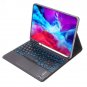 X-11BCS Skin Plain Texture Bluetooth Keyboard Case for iPad Pro 11 inch 2020 / 2018 (Black)