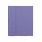 X-11BCS Skin Plain Texture Bluetooth Keyboard Case for iPad Pro 11 inch 2020 / 2018 (Light Purple)
