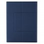K102B-A For iPad 10.2 inch (2019) Detachable Touch Bluetooth Keyboard + Leather Case (Blue)