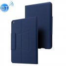 P102AS For iPad 10.2 inch 2019 Backlight Bluetooth Keyboard Leather Case (Blue)