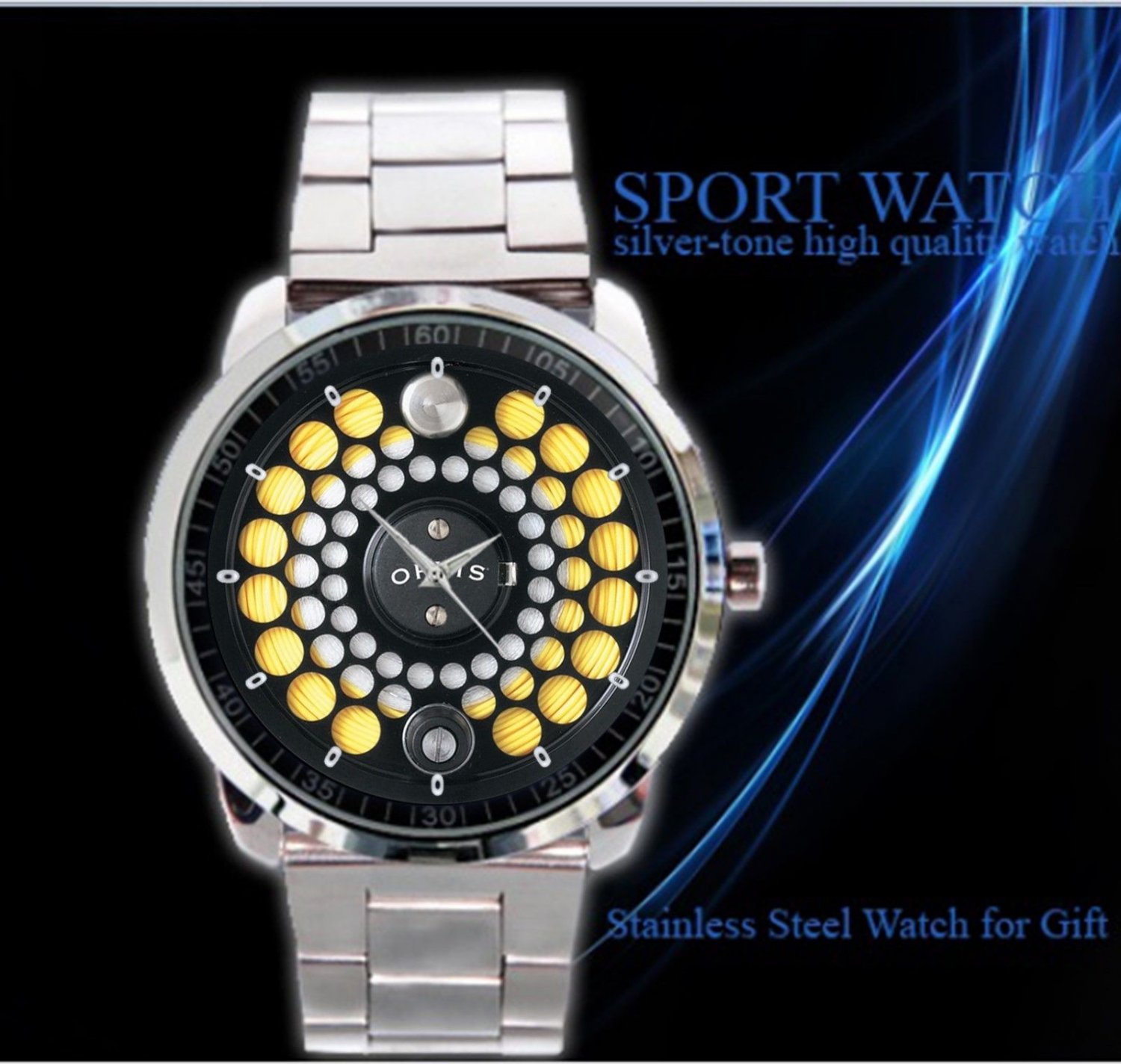 new unisex design hot Orvis Battenkill black Fly Fishing Reel Sport Metal Watch