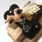 Fawn Pug Polymer Clay Dog Wall Holder