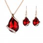 Jewelry Sets Gold color Crystal White/Red/Blue/Black