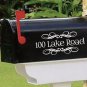 Personalized SET OF 2 vinyl mailbox decals! 4.5" X 10"  MAIL-00005
