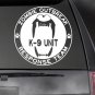 Zombie Response K-9 Vinyl Decal  - 6" CAR/TRUCK/WINDOW DOG K9 STICKER