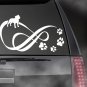 Bully Staffy Bull Pit Bull Infinity Decal, Car Truck Window Sticker! 8" x 5.25"