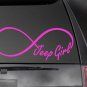JEEP GIRL Infinity Decal, CAR,TRUCK/ Window sticker! 2.5" x 6"  JEE-00001