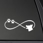 German Shepherd Infinity Vinyl Decal, Car Truck Window Sticker! 3"x8"