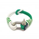 White and Green Nautical Bracelet by Bran Marion