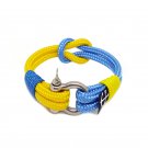 Yellow and Blue Nautical Bracelet by Bran Marion