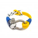 Yellow and White Nautical Bracelet by Bran Marion