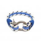 Dotted White and Blue Nautical Bracelet