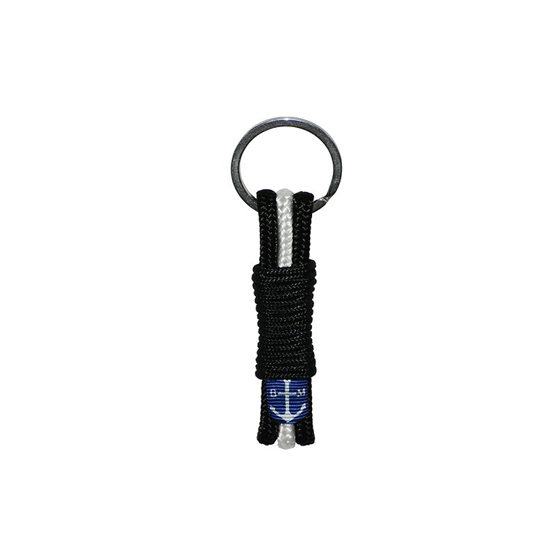 Bran Marion Black and White Rope Handmade Keychain