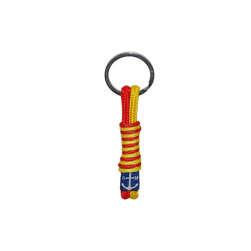 Bran Marion Red and Yellow Handmade Rope Keychain