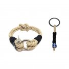 Bran Marion Classic Rope Nautical Bracelet and Keychain