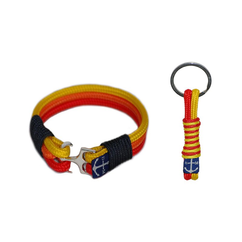 Bran Marion Rainbow Nautical Bracelet and Keychain