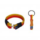 Bran Marion Rainbow Nautical Bracelet and Keychain