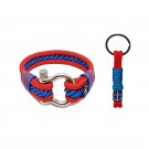 Bran Marion Red and Blue Nautical Bracelet and Keychain