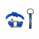 Bran Marion White and Blue Nautical Bracelet and Keychain