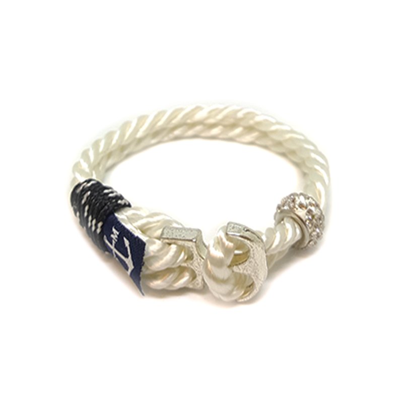 Bran Marion Crystal Beads Anchor Men Nautical Bracelet