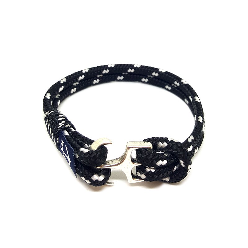 Bran Marion Sailors Black and White Nautical Bracelet